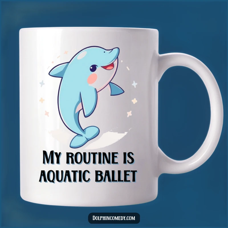 Funny Dolphin Joyful Spin Mug: The Perfect Hilarious Gift for Ocean Lovers