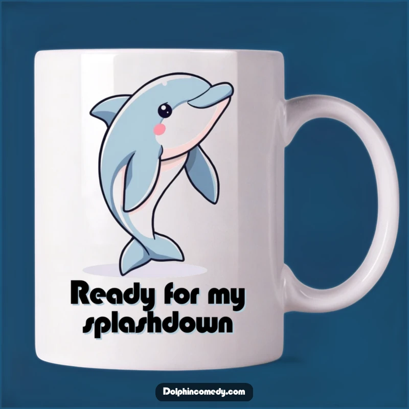Funny Dolphin Jump Mug - Alert Ocean Creature Gift for Enthusiasts