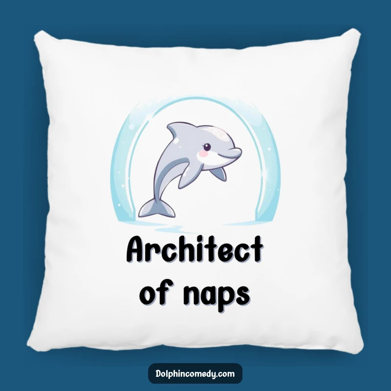 Funny Dolphin Archway Dream Pillow: Comedic Comfort for Achievers