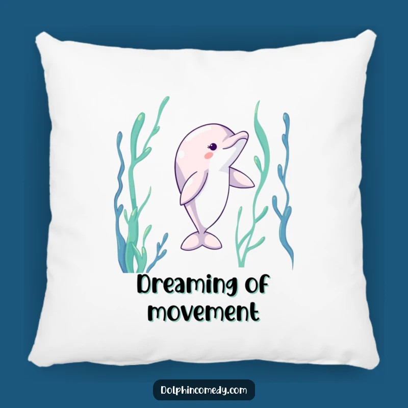 Funny Dancing Dolphin Pillow: Soft Kelp Dancer Cushion, A Cozy Funny Gift