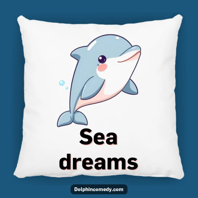 Funny Dolphin Pillow: Content Glider, Plush Funny Gift for Cozy Comfort