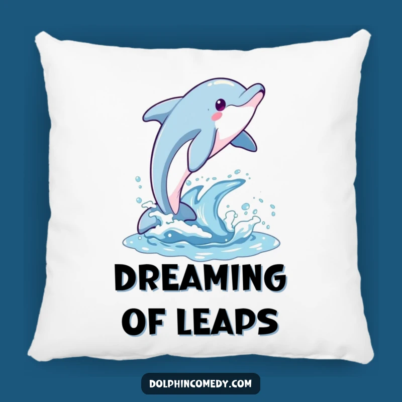 Funny Joyful Dolphin Pillow - Comforting Celebration Funny Gift