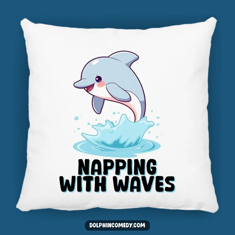 Soft Funny Dolphin Splash Pillow a Comfy Gift for Sea Fans