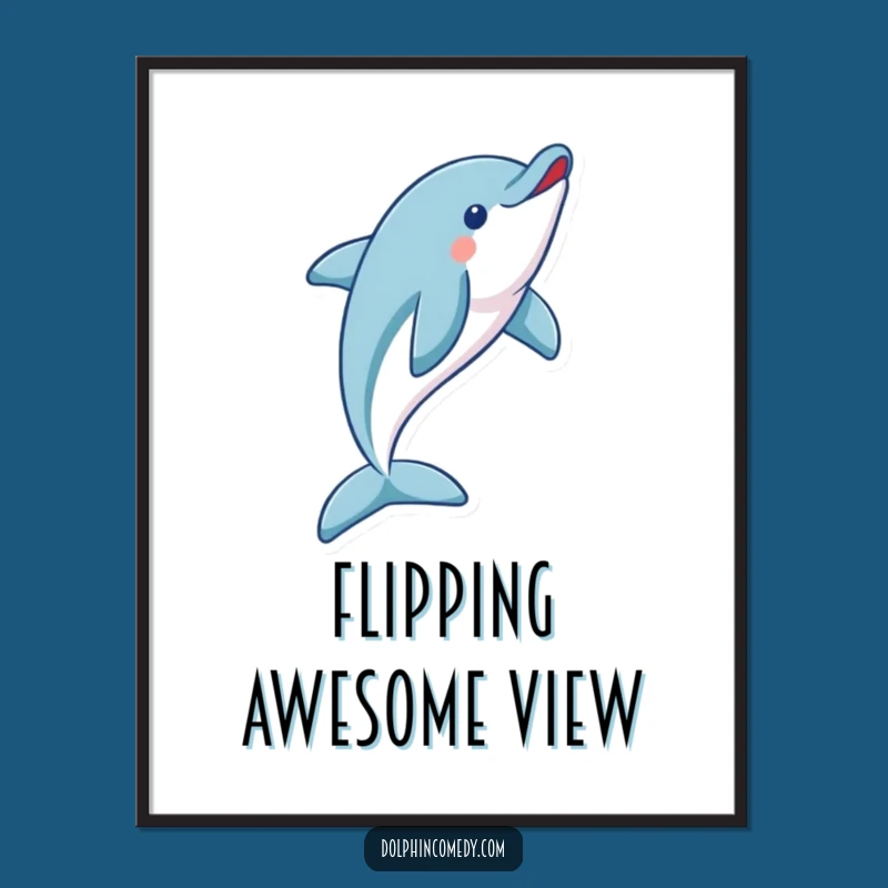 Funny Dolphin Flip Digital Art - Instant Ocean Energy