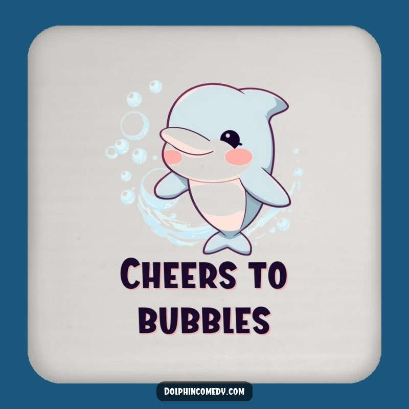 Funny Happy Dolphin Coaster: Bubble Ring Style, Protect Surfaces