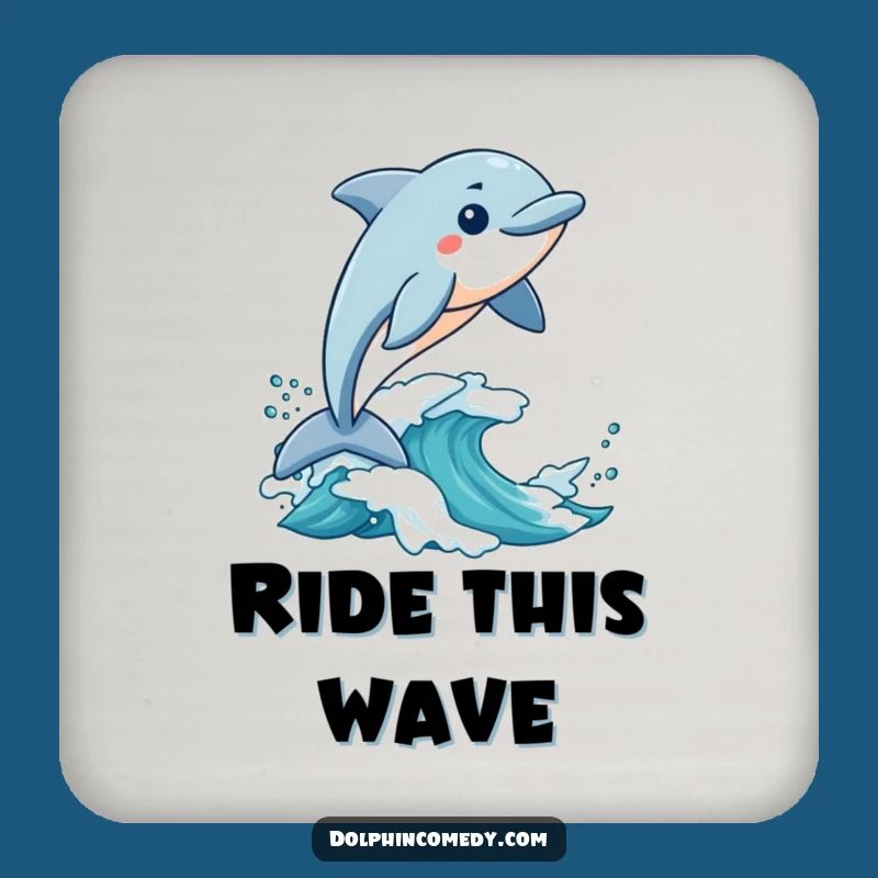 Funny Surfing Dolphin Coaster: Exciting Style, Wave Protection, Wonderful Funny Gift