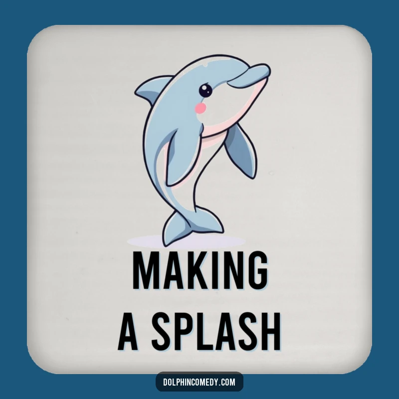 Funny Dolphin Coasters: Protect Surfaces with Alert Ocean Flair