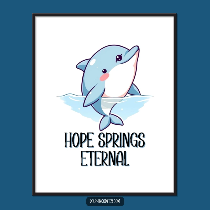 Funny Curious Dolphin Poster: Add Intrigue and Humor to Your Walls