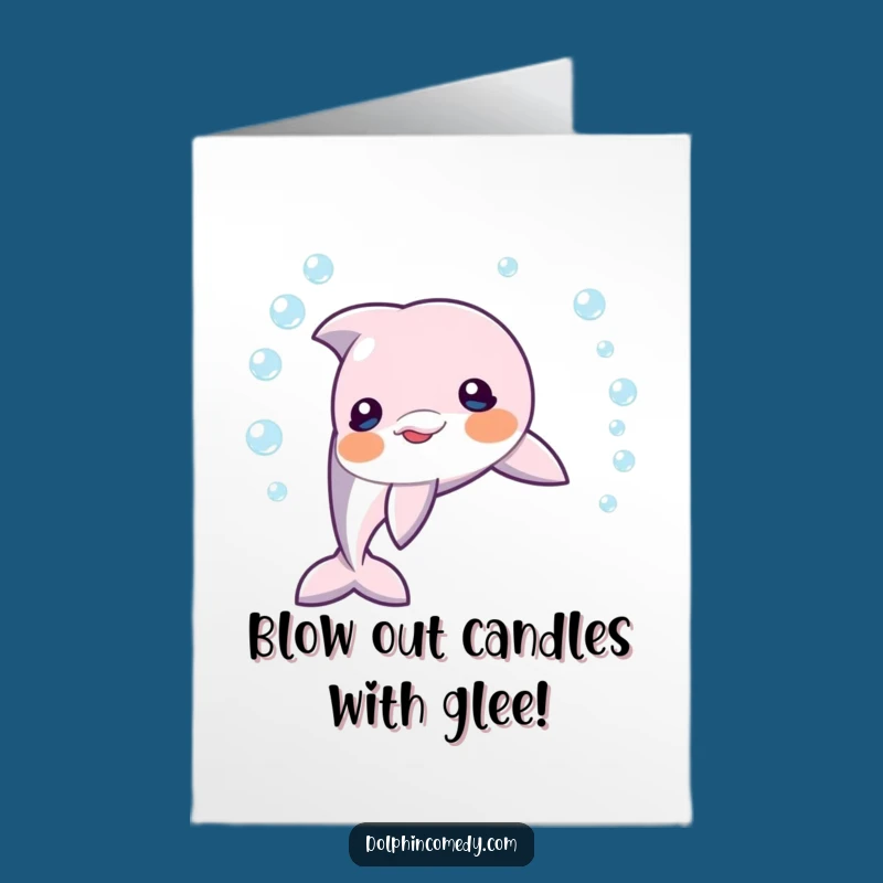Free Printable Birthday Card: Dolphin Bubble Fun, Hilarious Downloadable Greeting Gift