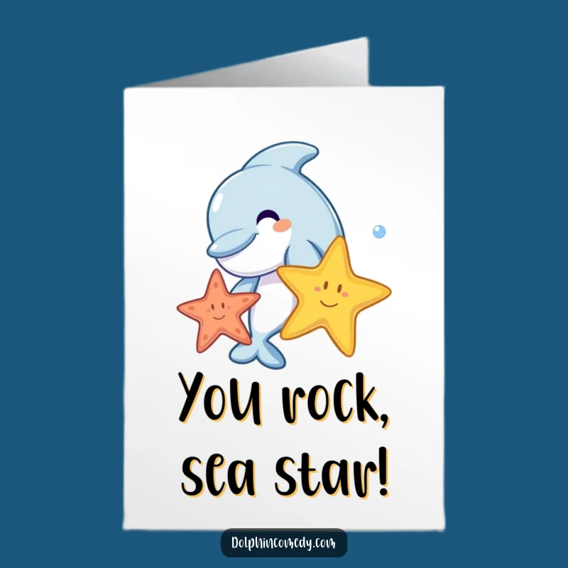 Free Printable Congrats Card: Dolphin's Happy Splash, Humorous Ocean Downloadable Gift