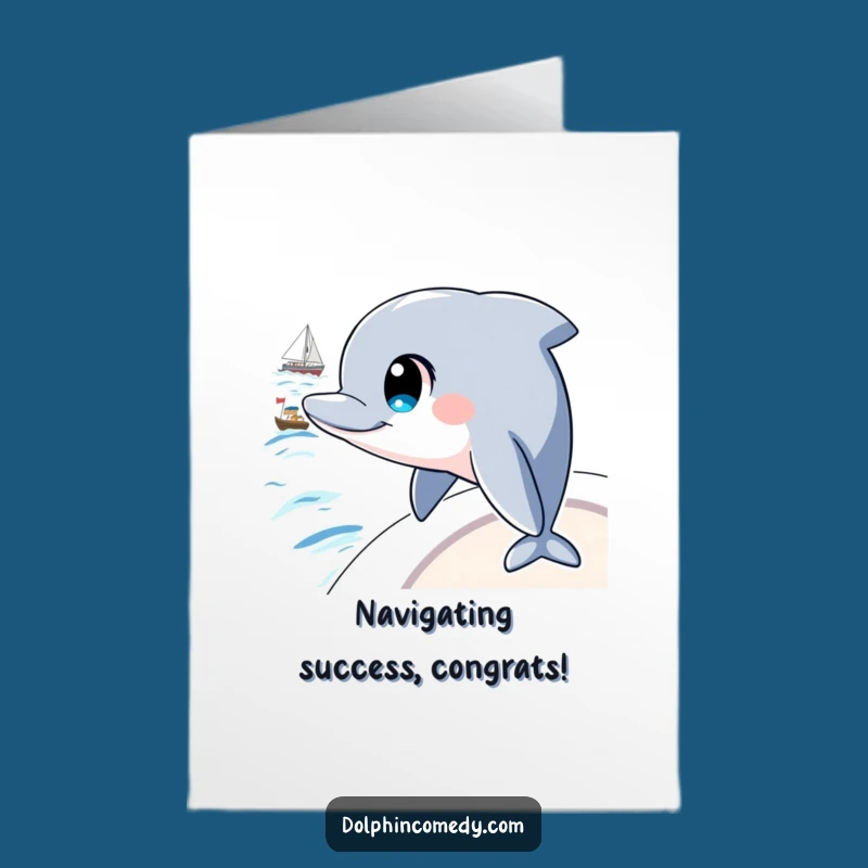 Free Printable Dolphin Congrats Card: Celebrate with Wise Wonder