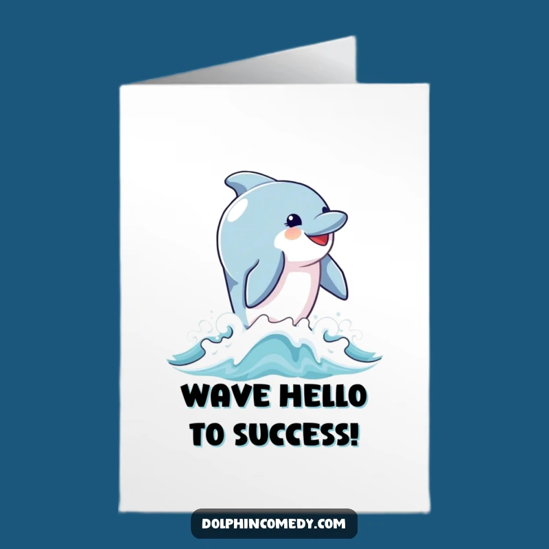 Free Printable Dolphin Congrats Card: Celebrate Big with Ocean Enthusiasm