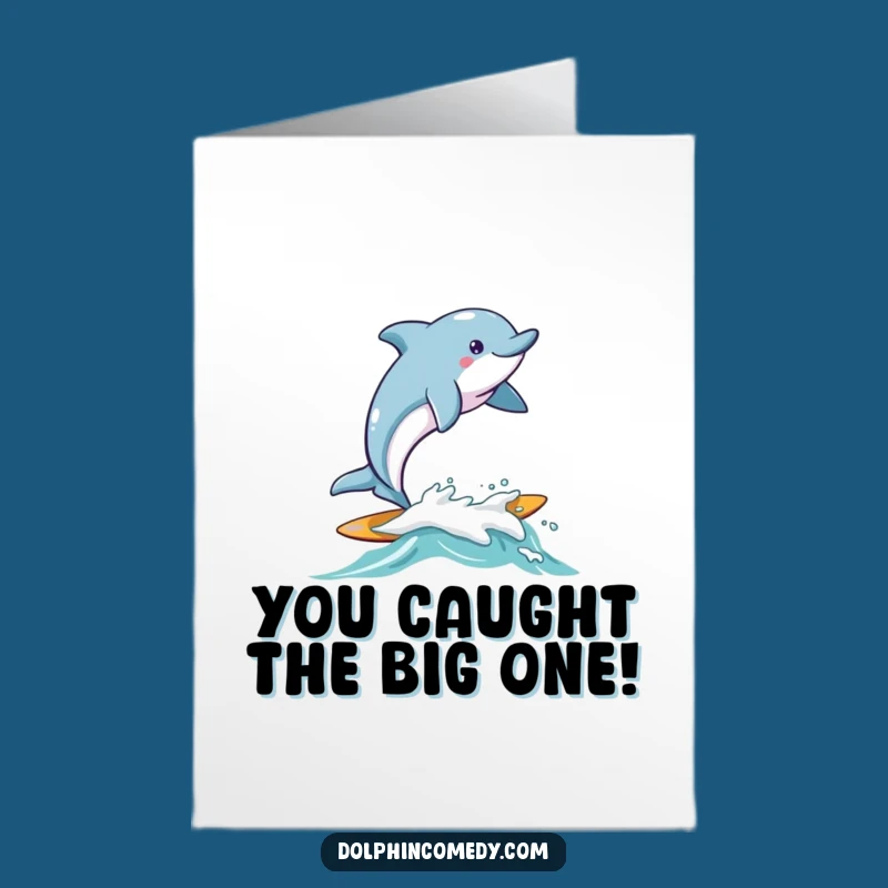 Free Printable Congratulations Card: Surfing Dolphin Success, Awesome Downloadable Gift