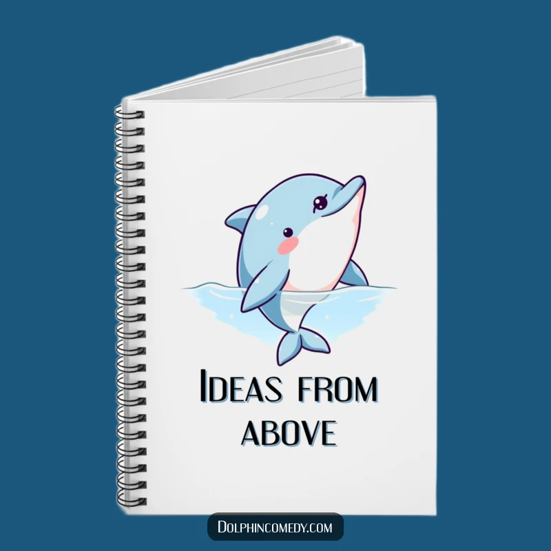 Funny Curious Dolphin Notebook: Track Your Thoughts with Intriguing Humor
