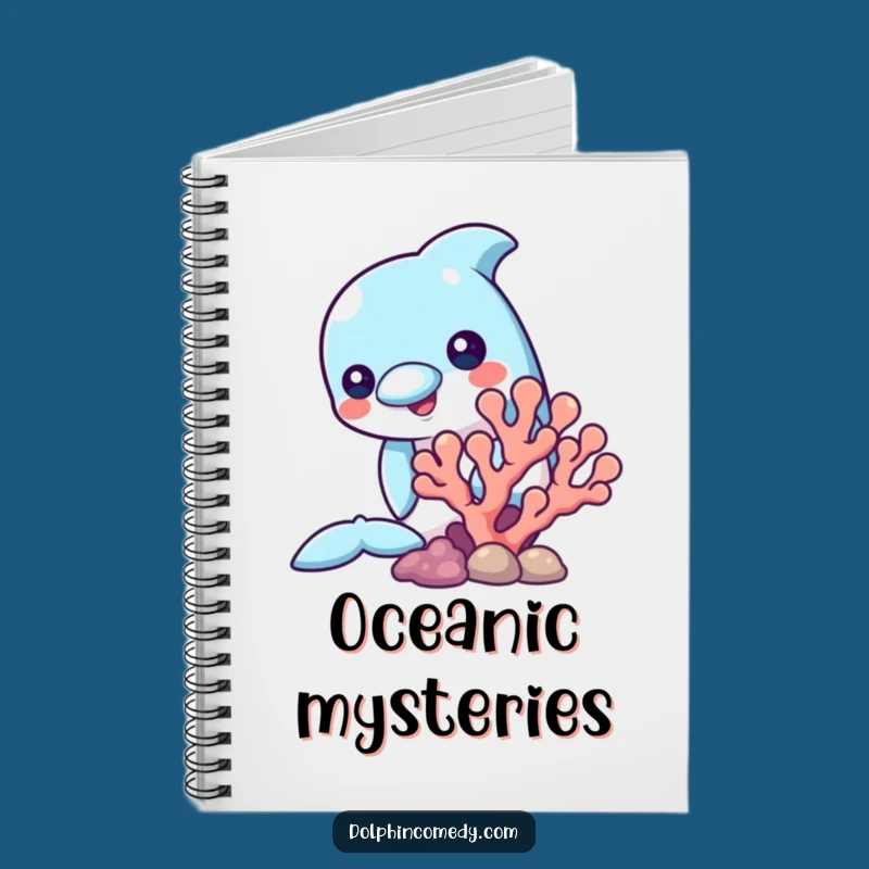 Funny Dolphin Notebook: Curious Ocean Peek Journal, Creative Funny Gift for Dreamers