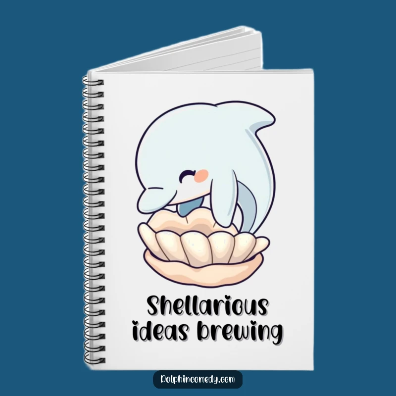 Funny Dolphin Seashell Journal: Capture Your Thoughts with Marine Humor