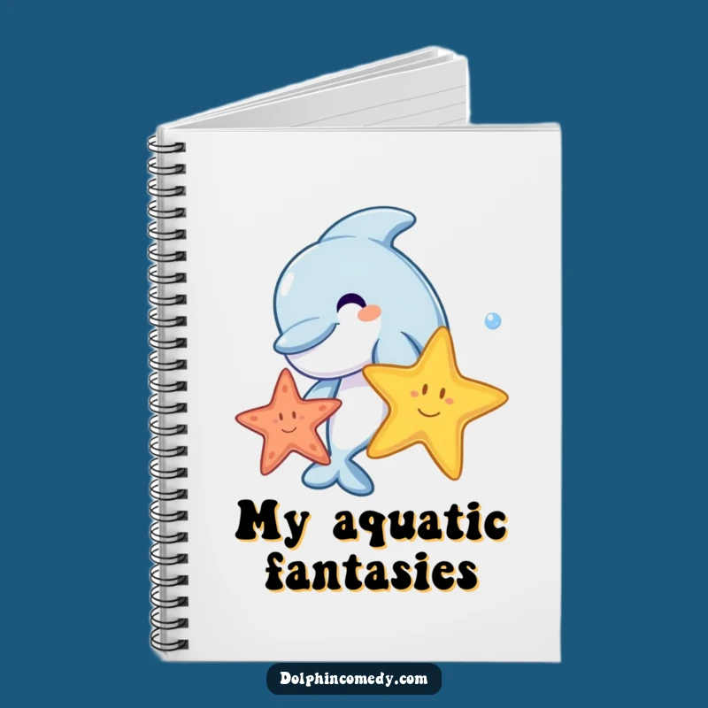 Funny Dolphin Starfish Notebook - Journal for Ocean Lovers