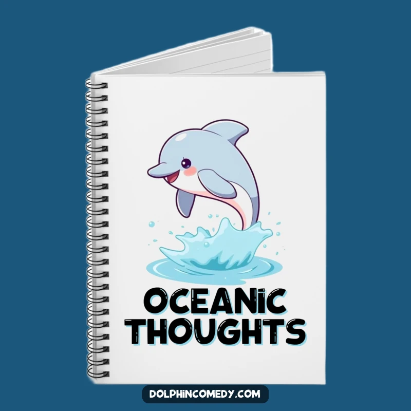 Funny Dolphin Leap Notebook a Witty Gift for Planners