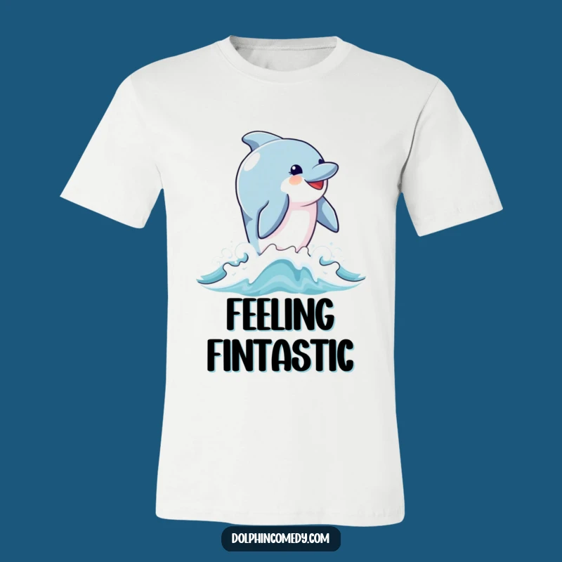 Funny Joyful Dolphin Breach T-Shirt: Happy Sea Creature, Great Gift for Fun Lovers