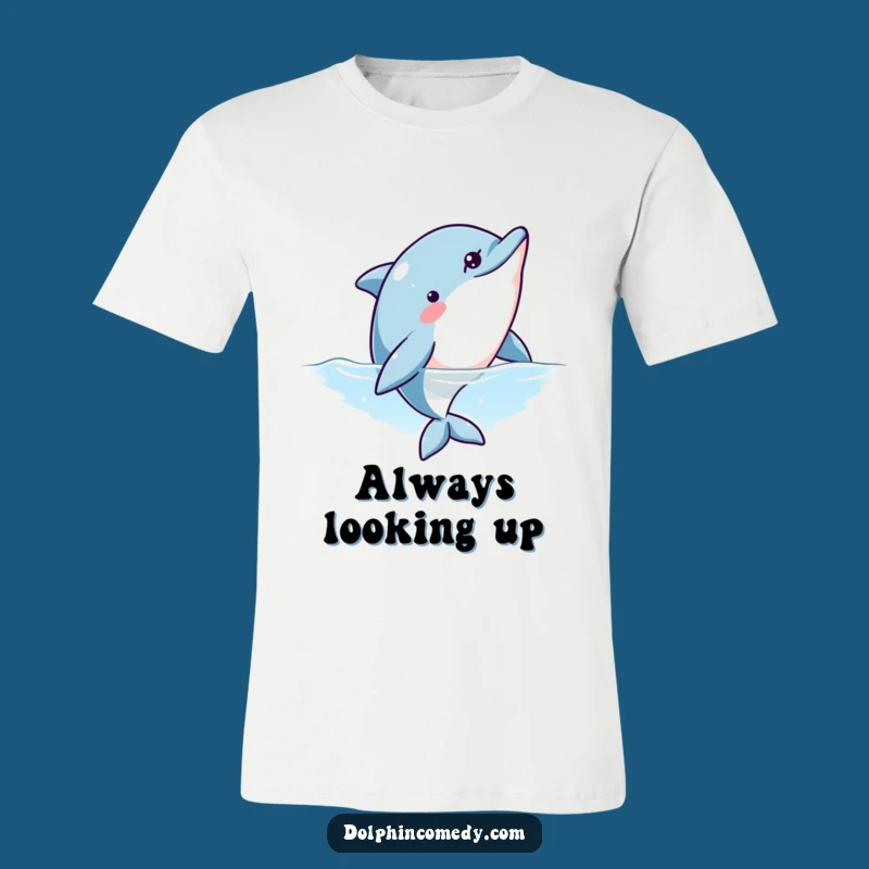 Funny Curious Dolphin T-Shirt: Show Off Your Intrigue with Hilarious Style
