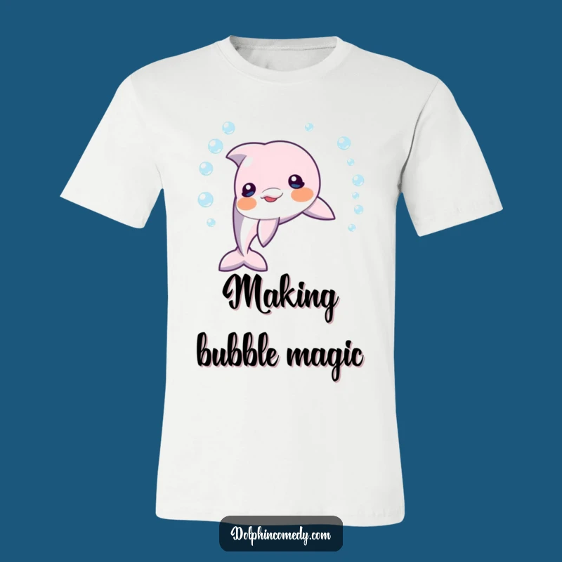 Funny Dolphin Bubble Ring T-Shirt: Wear Your Playful Aura