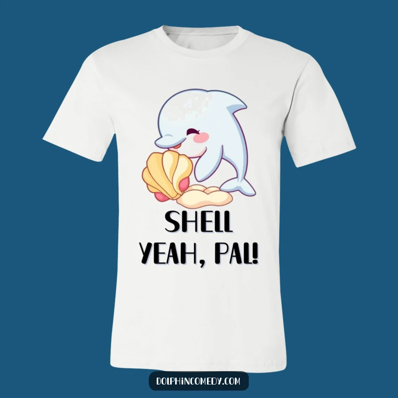 Funny Dolphin Nudge T-Shirt - Playful Sea Pal Funny Gift