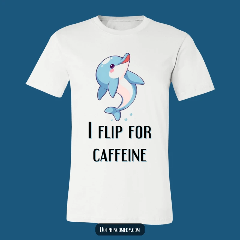 Funny Dolphin T-Shirt: Eager Acrobat Doing a Somersault
