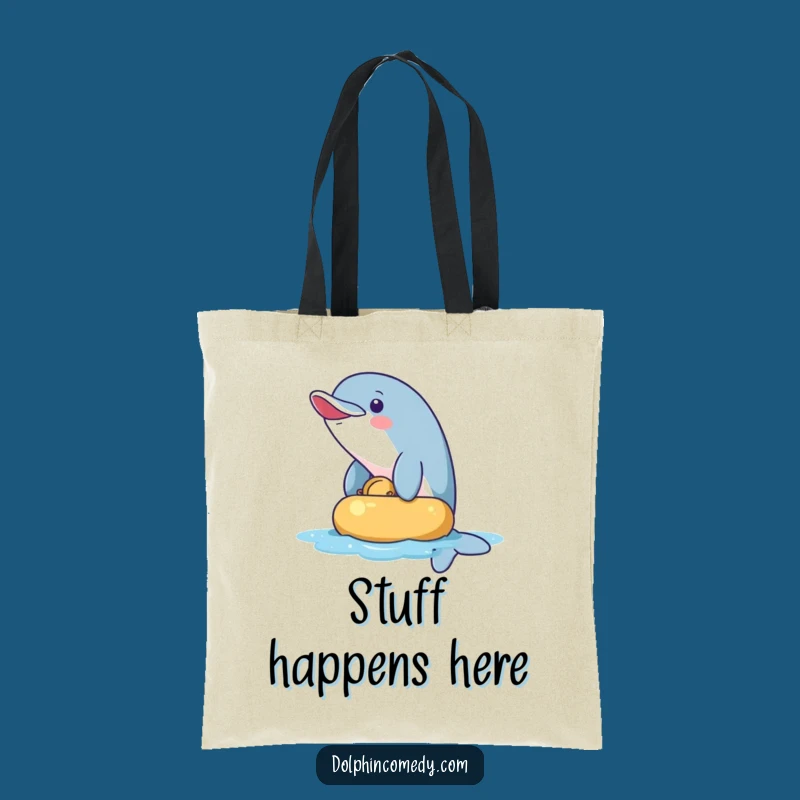 Funny Naughty Dolphin Tote Bag: Carry Your Playfulness Everywhere